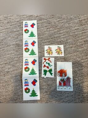 Vintage Christmas Stickers - Frances Meyer, Mrs. Grossman’s, and Provo Craft